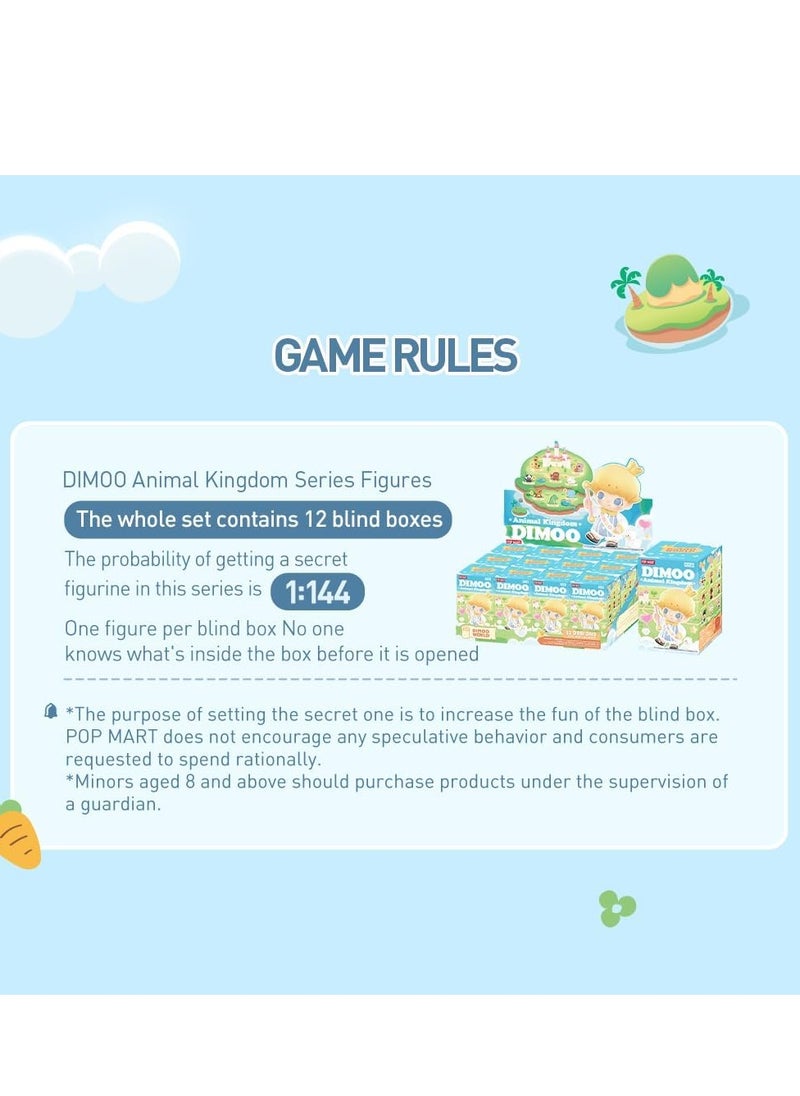 null - POP MART DIMOO Animal Kingdom 3Pcs  Pop Figures Random Figures Action Figures Collectible Figures and Collectors Art Toy Toy Figures Gift - Image 1