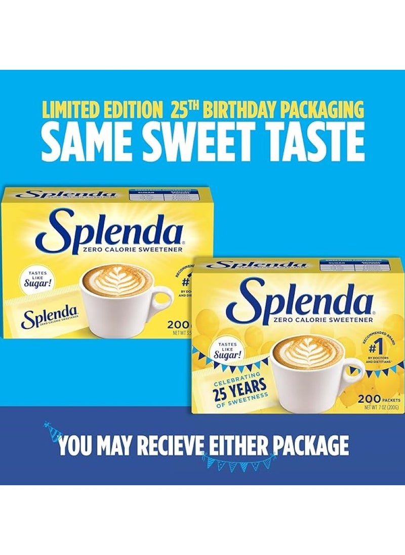 Splenda - No Calorie Sweetener Granules 200 Count Packets - Image 1