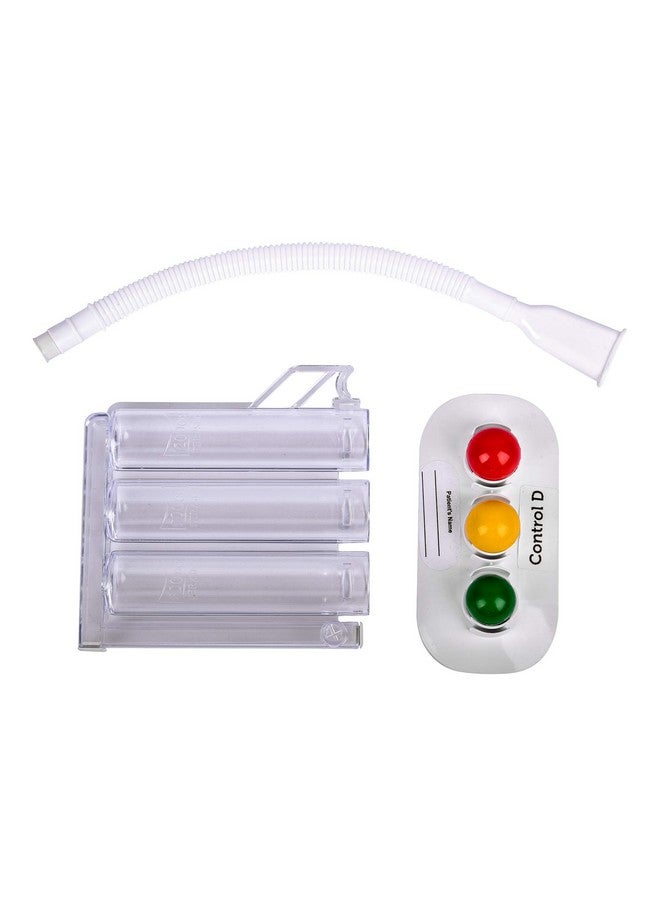 Control D جهاز قياس التنفس 3 كرات، جهاز تمارين الرئة الصحي، قابل للغسل، جهاز تنفس، عبوة من 1، متعدد الألوان - Image 5