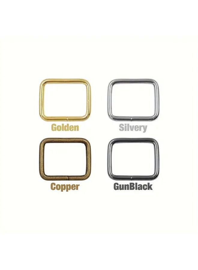 5pcs 25mm Golden Metal Square Buckles For Bags Wallets Luggage Straps - Image 4