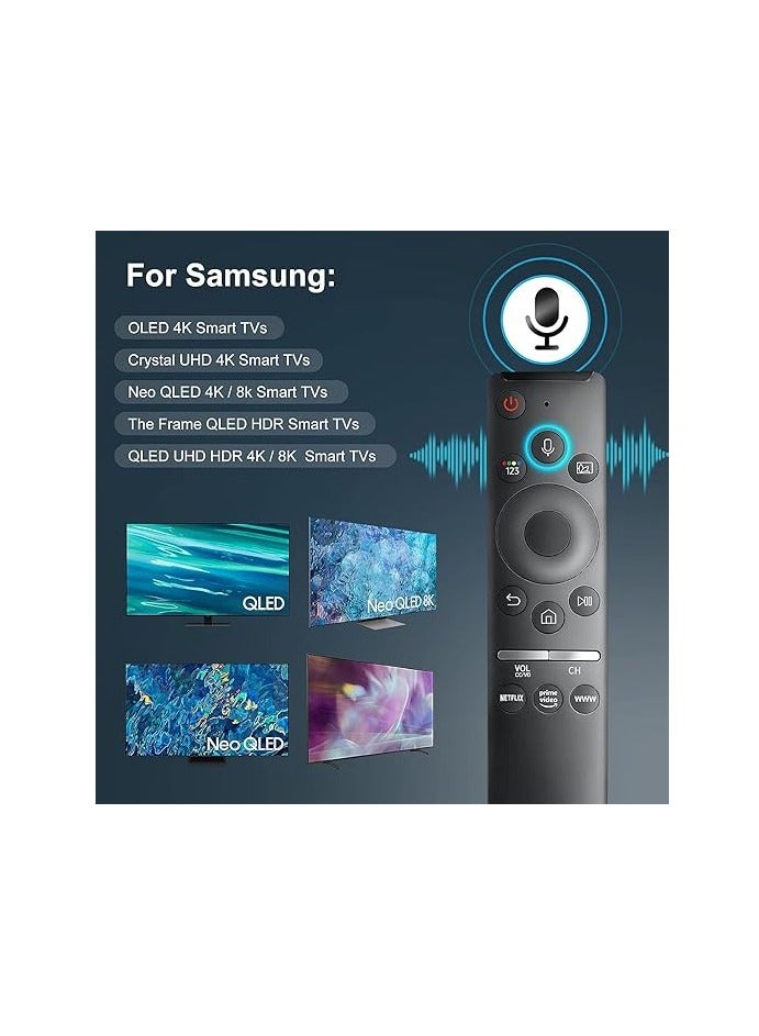 ELTRAZONE ELTERAZONE Voice Remote Compatible for Samsung Smart TV QLED UHD Frame Curved Solar 4K - Image 2