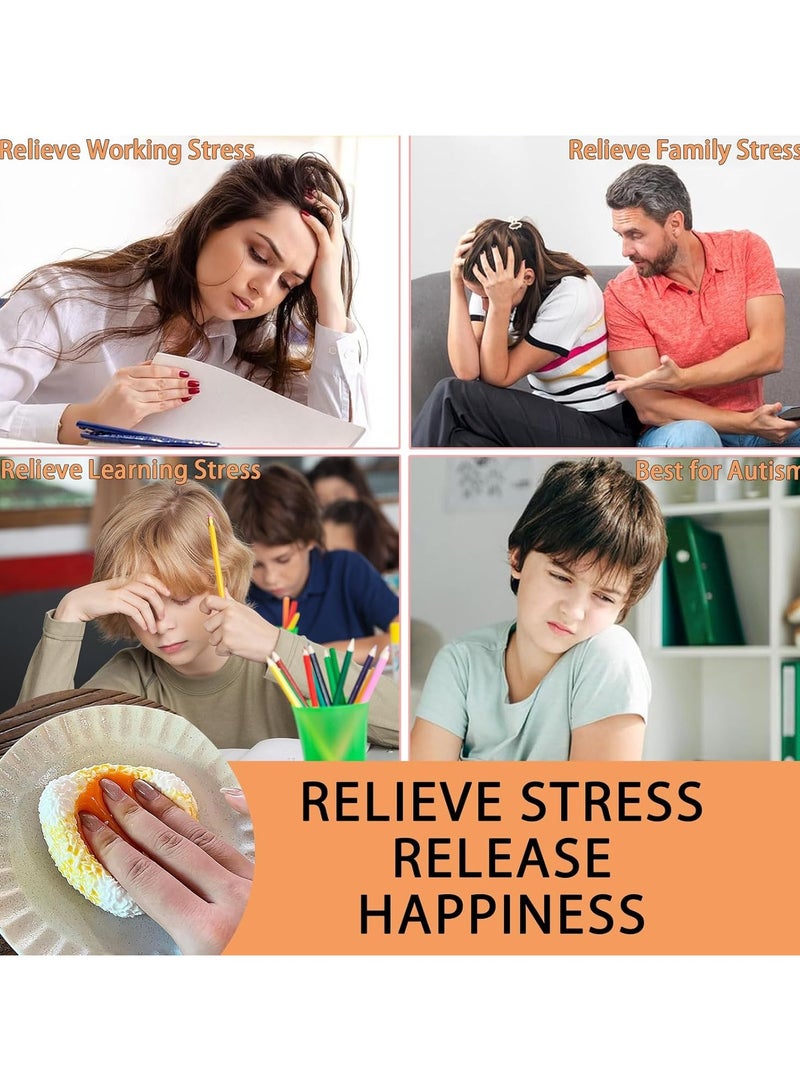 general Taba Squishy Kawaii Fufu Squishy TPR Stress Relief Toy, Fidgeting Squeeze Toy for Anxiety and Relaxation, Cute Soft Sensory Toy The Perfect Tabletop Toy For Adults - Image 4