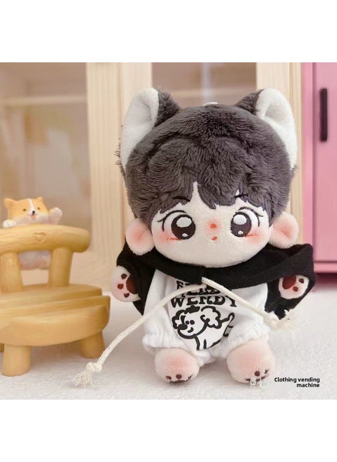 Generic - Doll Coat 10cm Cotton Doll Starfish Body Normal Body 15cm Clothes Skirt Cute Summer Men's And Women's Doll Coat Collection-Specifications:10cm-Color:Sleeping Pink Love Bedding - Image 1