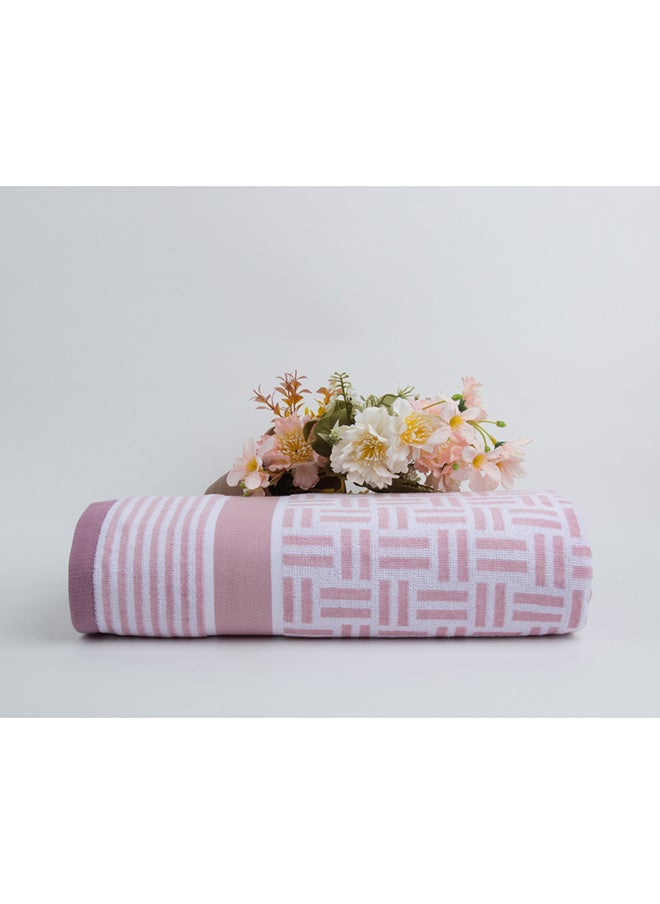 White Rose BROKEN LINES TOWELS - 450 GSM - 100% Cotton Velour - Bath Sheet 80x160 cm -MultiColour - Modern Stripe Design - Luxury Touch - Extra Absorbent  - Image 1
