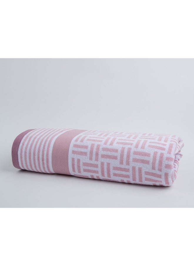 White Rose BROKEN LINES TOWELS - 450 GSM - 100% Cotton Velour - Bath Sheet 80x160 cm -MultiColour - Modern Stripe Design - Luxury Touch - Extra Absorbent  - Image 2
