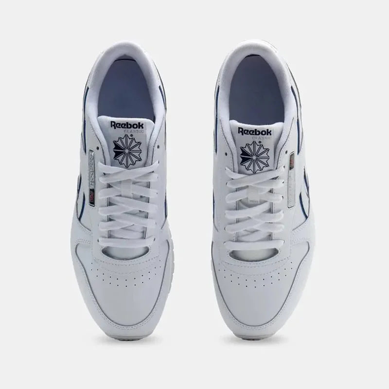 Reebok White/Vector Navy Reebok Classic Leather Unisex Shoes  | Best Price UAE