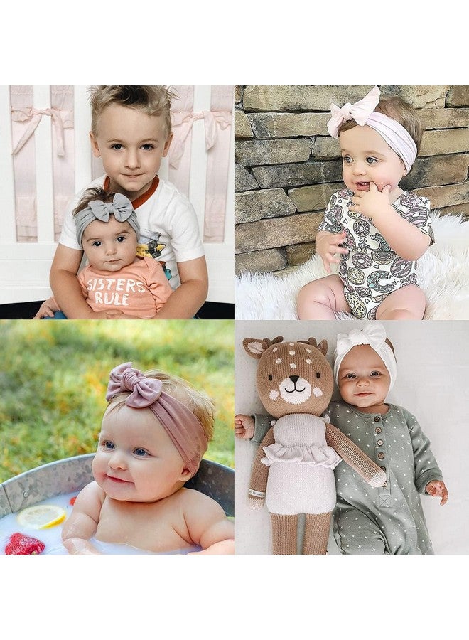 ALinmo 25Pcs Baby Nylon Headbands Soft Hairbands Hair Bow Elastics For Baby Girls Newborn Infant Toddlers Kids - Image 3