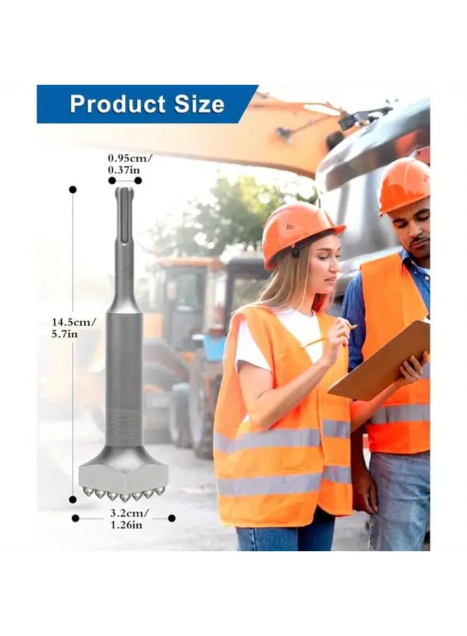 1pc SDS Plus Square Head Chisel 40Cr Alloy Steel for Stone Bridge Wall Granite Work - Image 5