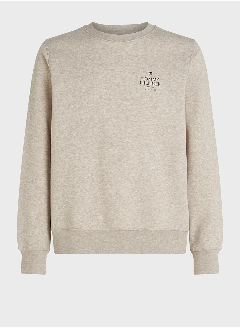 تومي هيلفيغر Logo Pocket Detail Hoodie