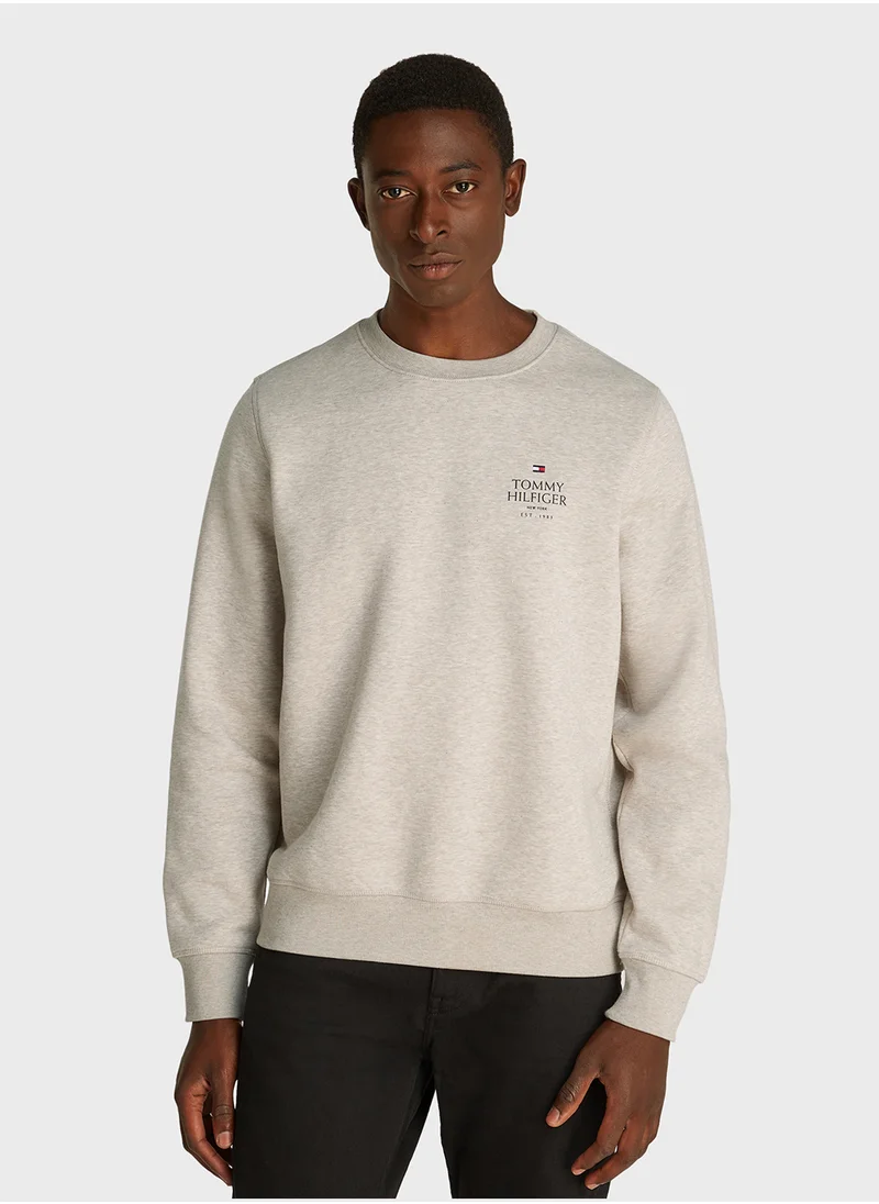 تومي هيلفيغر Logo Pocket Detail Hoodie