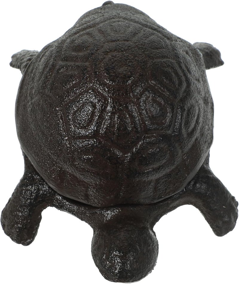 Cast Iron Turtle Key Hider Box Outdoor Decorative Metal Key Holder with Simulated Appearance for Garden and Home Security - Image 1