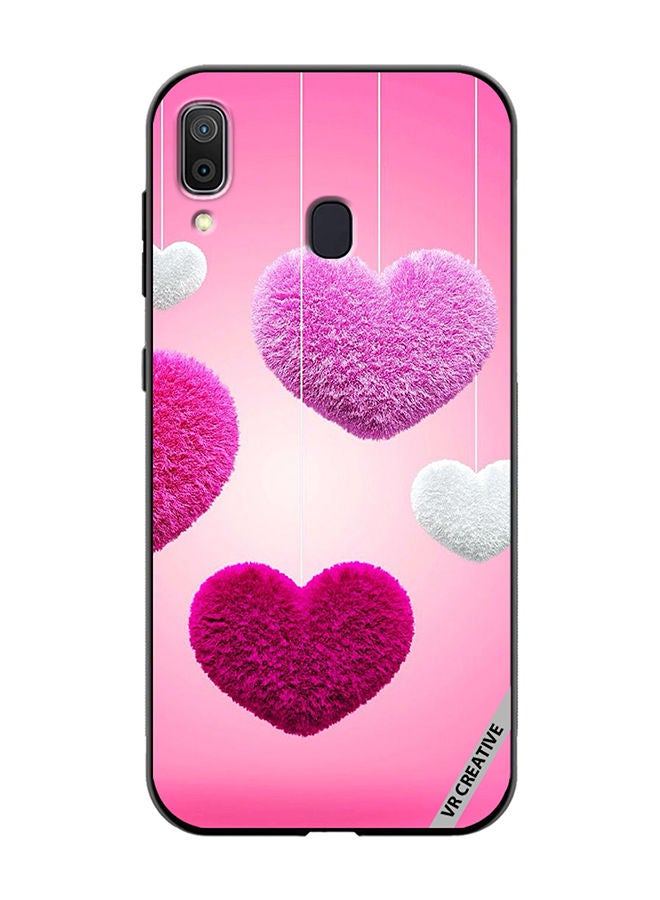 VR CREATIVE Protective Case Cover For Samsung Galaxy A30 Colored Hearts Design Multicolour - Image 1