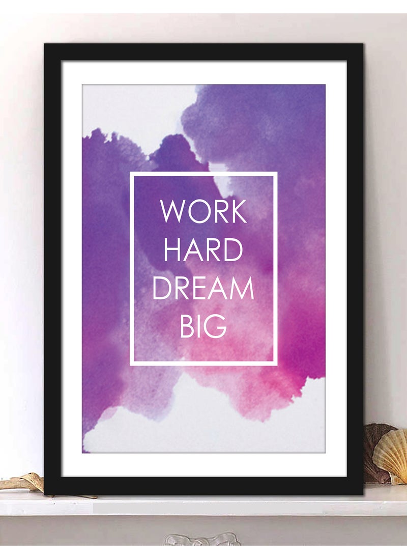 Spoil Your Wall Wall Posters with Dream Big Motivational Quote and Black Frame - Wall Arts Home Decor Photo Frames - 30x40cm by Spoil Your Wall  - Image 1