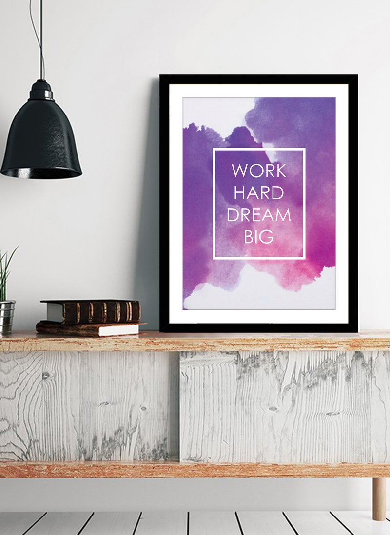 Spoil Your Wall Wall Posters with Dream Big Motivational Quote and Black Frame - Wall Arts Home Decor Photo Frames - 30x40cm by Spoil Your Wall  - Image 2