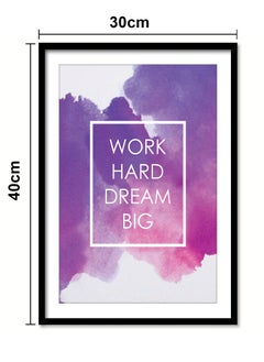 Wall Posters with Dream Big Motivational Quote and Black Frame - Wall Arts Home Decor Photo Frames - 30x40cm by Spoil Your Wall - pzsku/ZEC82F85CDB72CC656017Z/45/_/1695030951/96f4fb85-0dcb-4337-bfef-e376c567489d