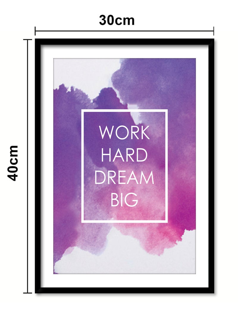 Spoil Your Wall Wall Posters with Dream Big Motivational Quote and Black Frame - Wall Arts Home Decor Photo Frames - 30x40cm by Spoil Your Wall  - Image 3