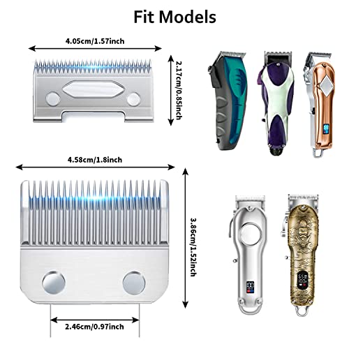 YHAYHO Professional Replacement Clipper Blades Precision 2 Holes Adjustable Clipper Blade Detachable Trimmer Replacement Blade Stainless Steel Replacement Blade, Senior Cordless Clipper Blade - Image 5