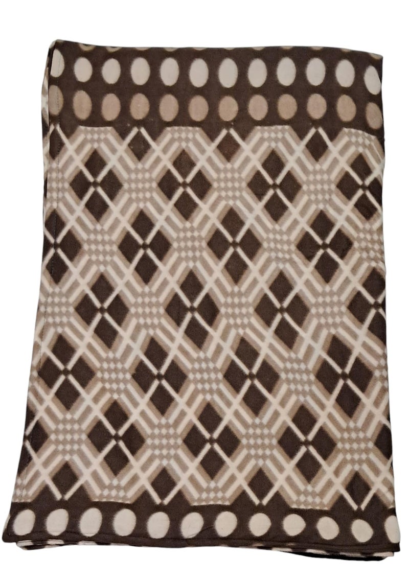 CHANDRAVATI Single Bed ||Fleece|| Quilt Cover/Duvet Cover/Rajai Cover/Blanket Cover for Winters (CC-Brown, 60x90) - Image 3