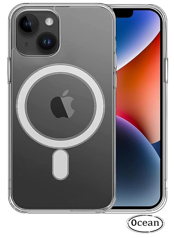 Ocean iPhone 15 Case (Clear), Acrylic Material, With Magnetic Appeal, Compatible With Magsafe Wireless Charging, Camera Lens Protection, Shockproof And Soft  - Image 1