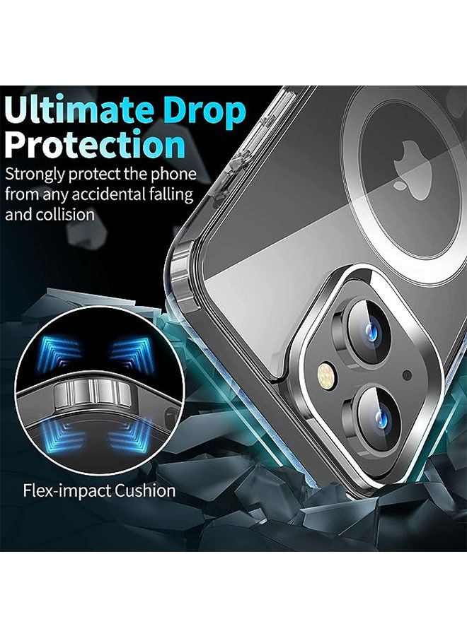 Ocean iPhone 15 Case (Clear), Acrylic Material, With Magnetic Appeal, Compatible With Magsafe Wireless Charging, Camera Lens Protection, Shockproof And Soft  - Image 2