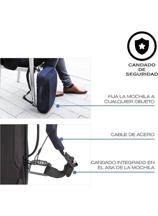 XDDesign Professional Heavy-Duty Anti-Theft Backpack – Secure Travel Bag with Hidden Zippers & USB Charging Port – Water-Repellent Laptop Bag for Business & Commuting - Image 3