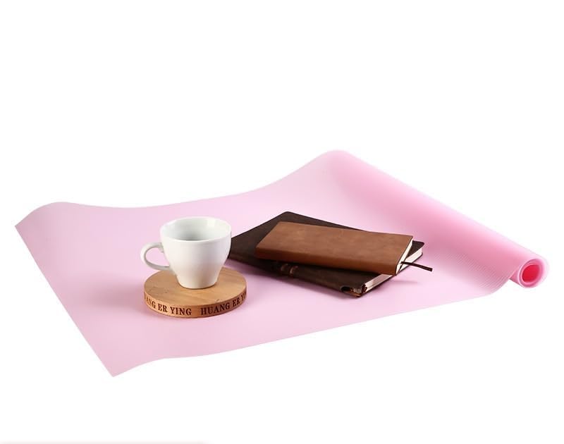 Olpad Aesthetic Pink Silicone Desk Mat, Waterproof Table Protector, Modern Office Pad for Computer, Keyboard, & Mouse, Heat-Resistant and Non-Slip Table Protector, Versatile Kitchen and Crafting Mat - Image 4