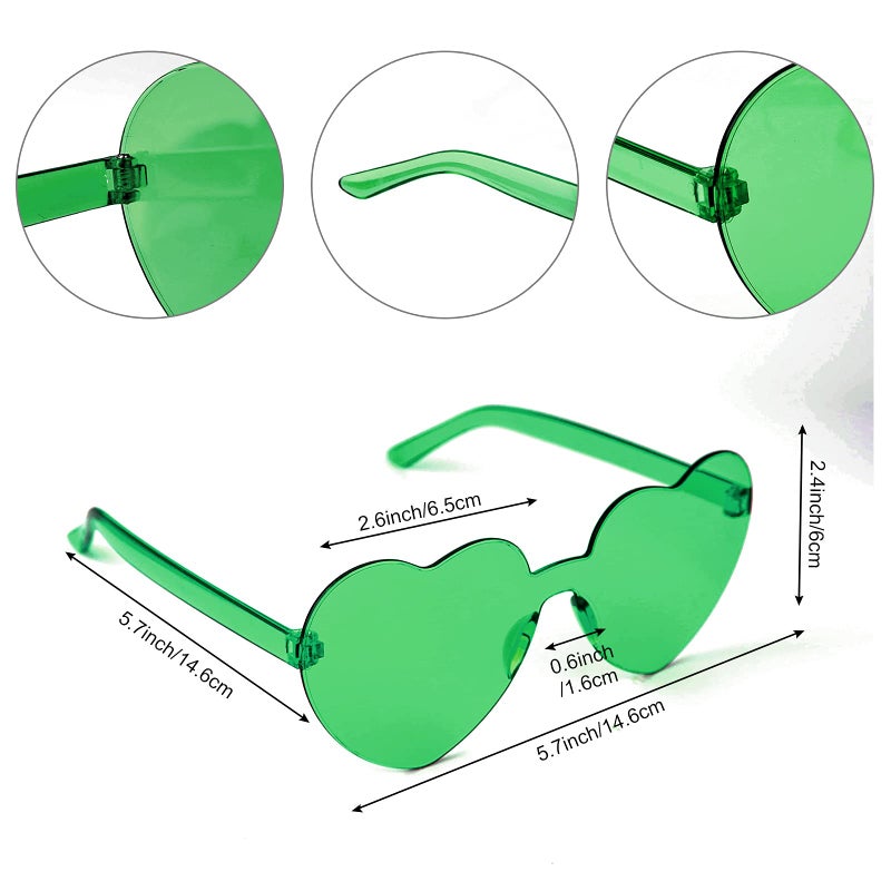 PLULON Dark Green Bob Wig and Sunglass Set, Neon Short Bob Wig Sunglass Pack Costume Colorful Cosplay Wig Hairpieces for Bachelorette Neon Party Favors, Halloween Decorations - Image 5