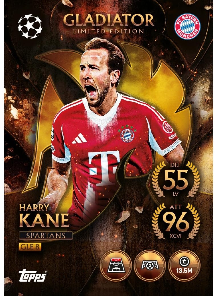 توبس لعبة بطاقات التداول والتحصيل  UEFA Champions League Match Attax 2025-26 (الحزمة الضخمة: المصارعون - الإسبارطيون) - Image 4