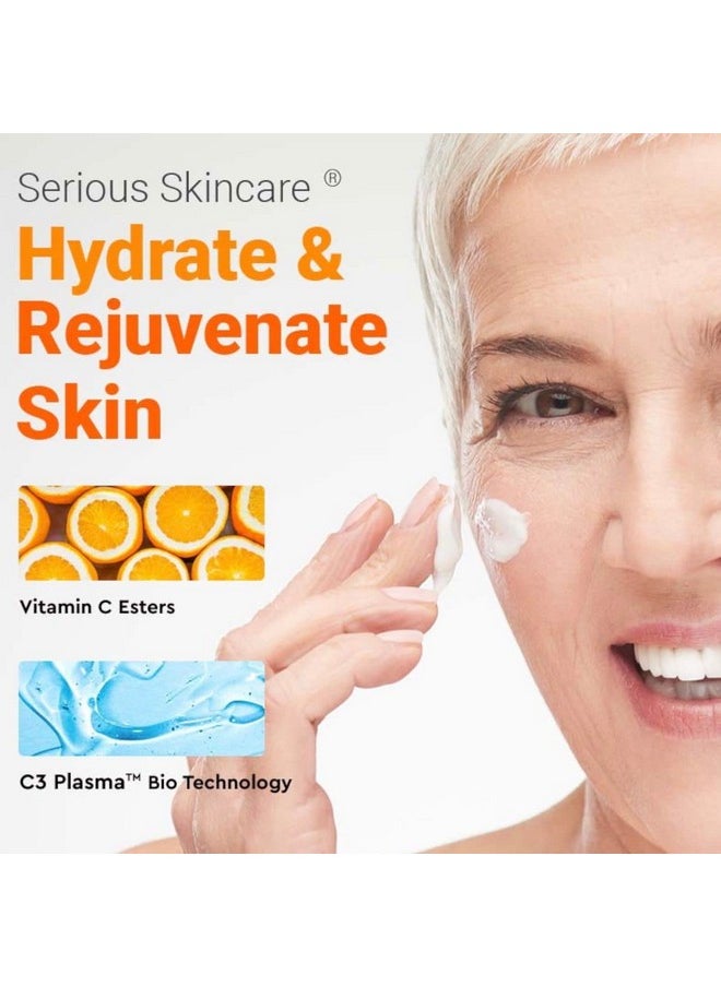Serious Skincare Erious Skincare Seriousc3 Plasma Vitamin C Facial Cleanser For Bright And Hydrated Skin Hydrolyzed Collagen For Dry And Mature Skin 12 Oz. Bottle With Pump  - Image 4