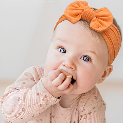 kangaroo 25 Colors Baby Girl Headbands 4 inches Hair Bows Super Soft High Stretchy Hair Turban Head Wraps Headbands for Infant Newborn Toddlers Girls and Kids - Image 3