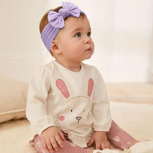 kangaroo 25 Colors Baby Girl Headbands 4 inches Hair Bows Super Soft High Stretchy Hair Turban Head Wraps Headbands for Infant Newborn Toddlers Girls and Kids - Image 4