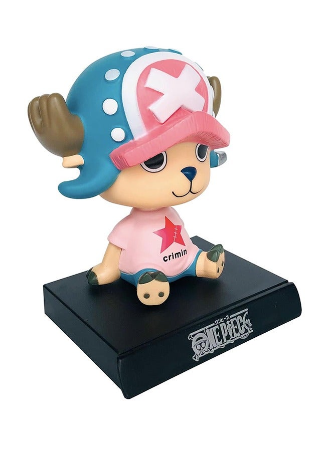 Generic One Piece Bobblehead Figures Anime, Funny Bobblehead Car Dashboard Decorations, Car Accessories Interior, Home Desk Ornaments Charm with Phone Holder for Women Men Boys Girls  - Image 2