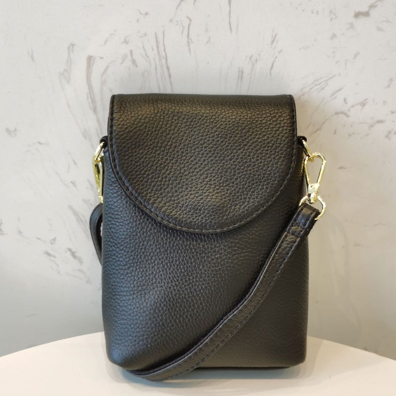 Top Layer Cowhide Mobile Phone Bag Mini Small Bag Women'S Bag All-Match Genuine Leather Women'S Coin Purse Crossbody Bag - Image 1