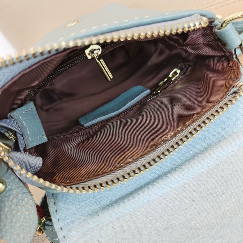 Top Layer Cowhide Mobile Phone Bag Mini Small Bag Women'S Bag All-Match Genuine Leather Women'S Coin Purse Crossbody Bag - Image 5
