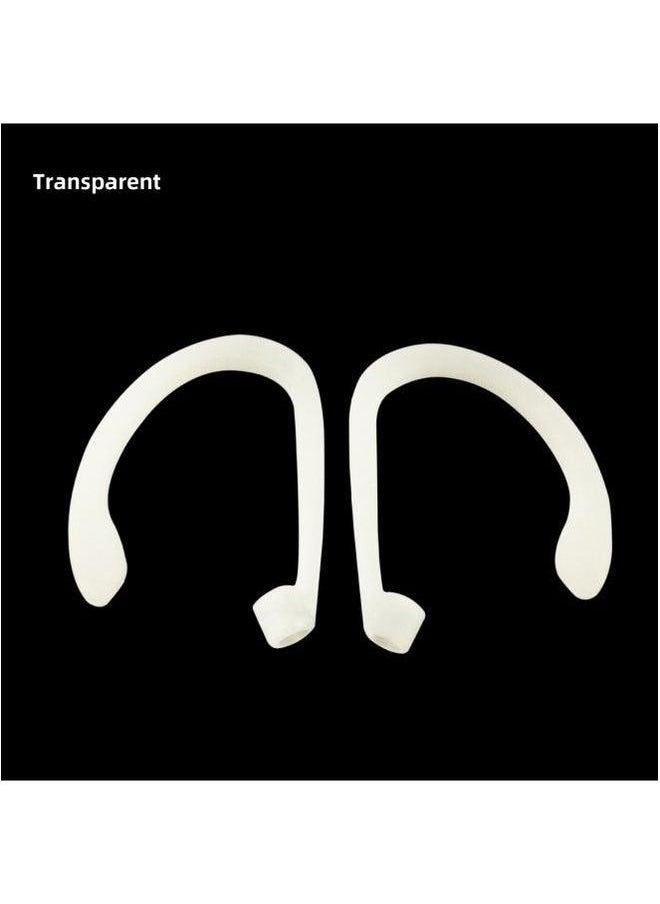 Generic - Suitable For Air Pods Anti-lost Ear Hanging Apple Bluetooth Headset Sports Wireless Silicone Hanging-Color:Transparent Left And Right Pair (naked)-Model:General - Image 1