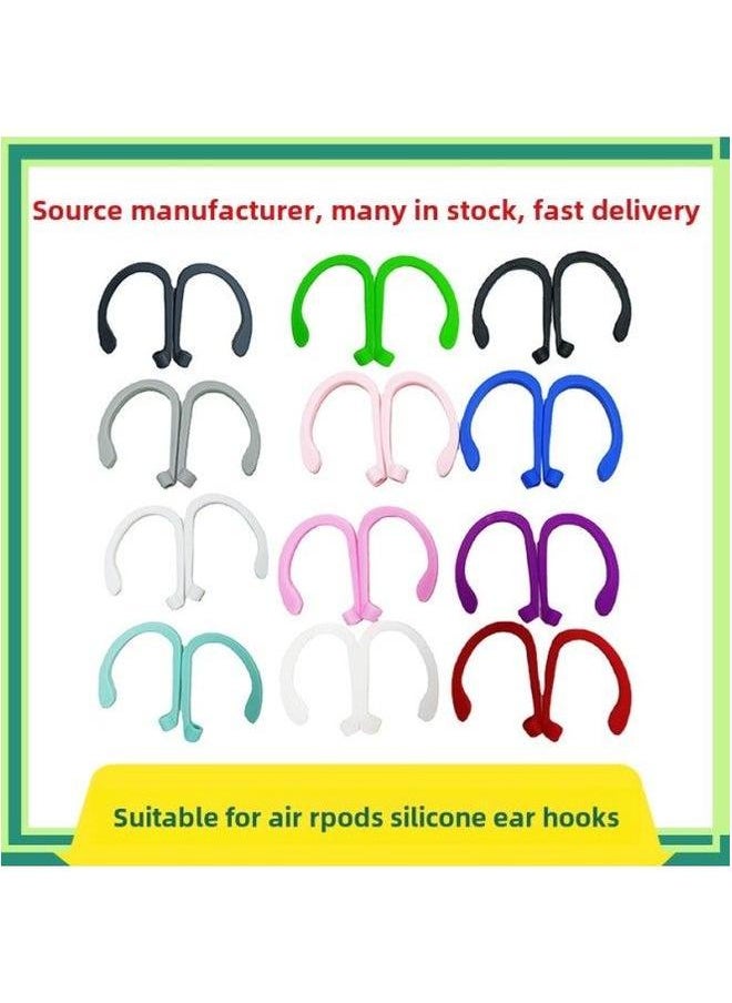 Generic - Suitable For Air Pods Anti-lost Ear Hanging Apple Bluetooth Headset Sports Wireless Silicone Hanging-Color:Transparent Left And Right Pair (naked)-Model:General - Image 1
