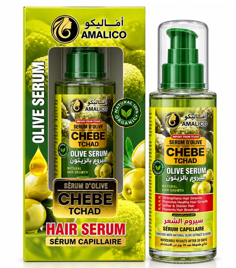 AMALICO Chebe Tchad Olive Hair Serum 100ml - Image 1