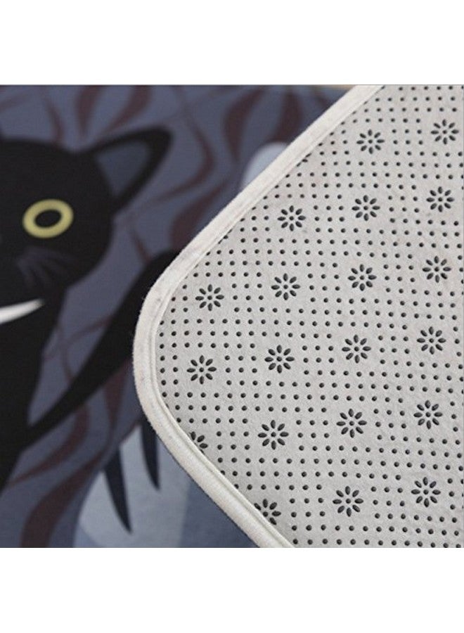 Gydthdeix Rectangle Cartoon Lovely Cats Kitty Pattern Mat Rug for Stairway Toilet Floor Bedroom Living Room Bathroom Kitchen Home Decoration Area - Image 3