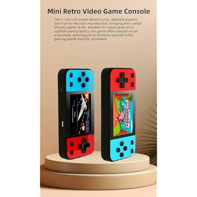 MINI 3.0" RETRO VIDEO GAME CONSOLE WITH 240 GAMES CONNECTS TO TV PORTABLE ELECTRONIC GAME FOR KIDS PUZZLE ESSENTIAL FOR TRAVEL AND LEISURE - Image 3