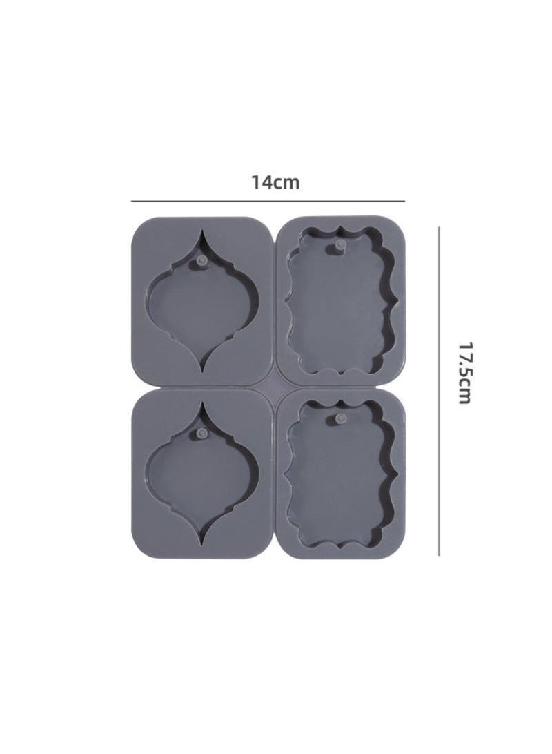 Silicone Soap Moulds, 4 Pack Cavity Rectangle DIY Moulds for Soap Candle Dropping Adhesive Pendant Mould - Image 5