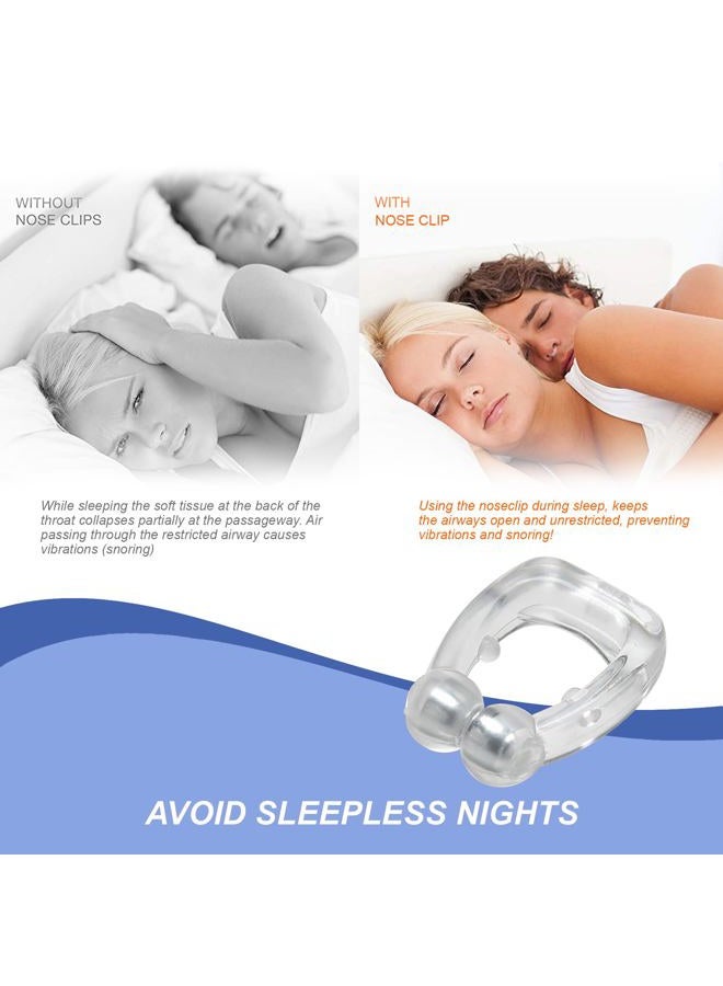 Mobi Lock Pack of 6 Magnetic Anti Snore Clips - Silicone Nose Clips - Reusable Snoring Solution for Nasal Snorers - Enjoy a More Peaceful Night Sleep from Mobi Lock - Image 5