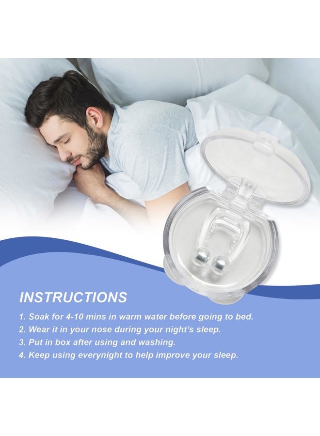 Mobi Lock Pack of 6 Magnetic Anti Snore Clips - Silicone Nose Clips - Reusable Snoring Solution for Nasal Snorers - Enjoy a More Peaceful Night Sleep from Mobi Lock - Image 4