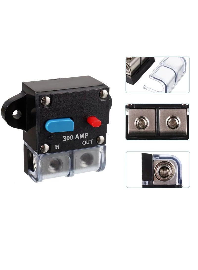 Generic 300A Resettable Circuit Breaker for Car Audio and Amps, Smart Self Recovery DC Breaker with Manual Reset Button  - Image 3