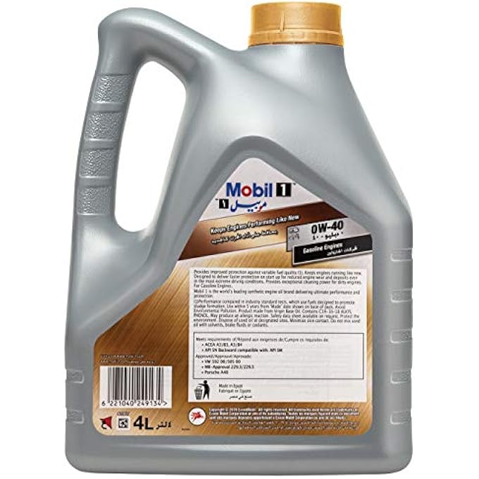 MOBIL1 FS 0W-40, 4LTR PACK, MOBIL 1, 483340162, FXDDY - Image 4
