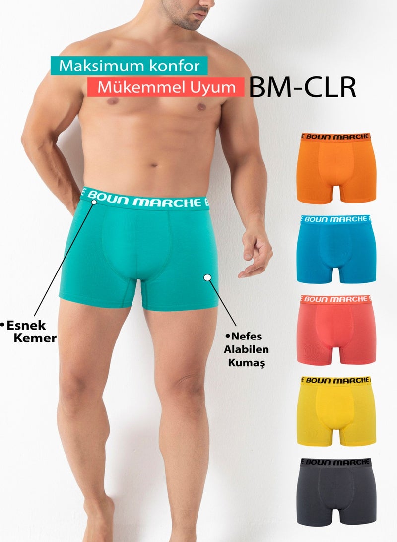 Boun Marche Men's Boxer Lycra Premium 6-Pack Boris Bm-Clr  - Image 3