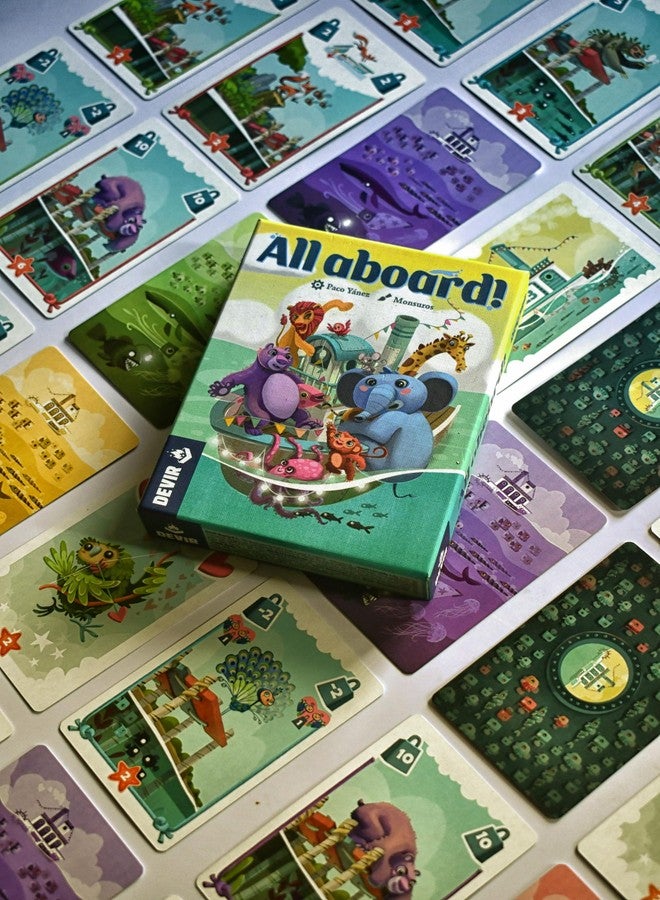 Devir - All Aboard! Card Game, Fun Family Strategy Game with Animals, Bluffing & Risk Management, Kids & Party Game for Kids and Families, Ages 7+, 2–5 Players, 20 Playtime, Multi-Language - Image 5