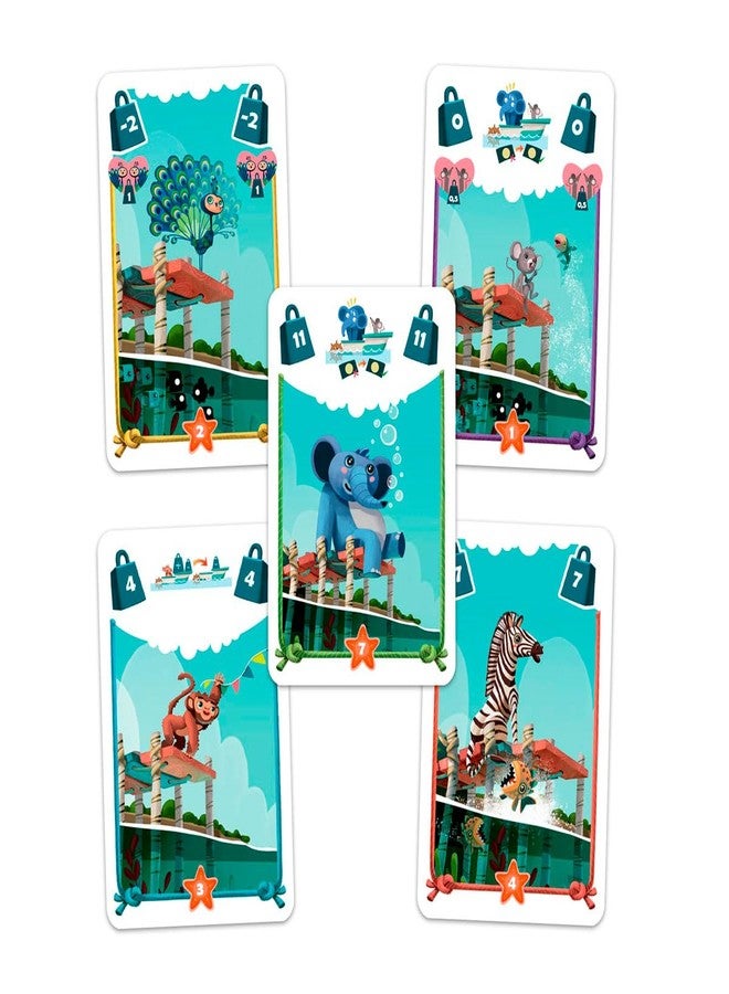 Devir - All Aboard! Card Game, Fun Family Strategy Game with Animals, Bluffing & Risk Management, Kids & Party Game for Kids and Families, Ages 7+, 2–5 Players, 20 Playtime, Multi-Language - Image 3