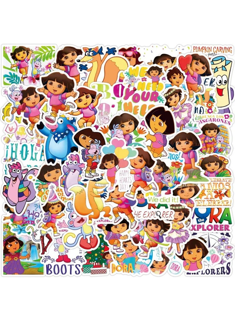 general 50-Piece Dora the Explorer Cute Vinyl Waterproof Sticker