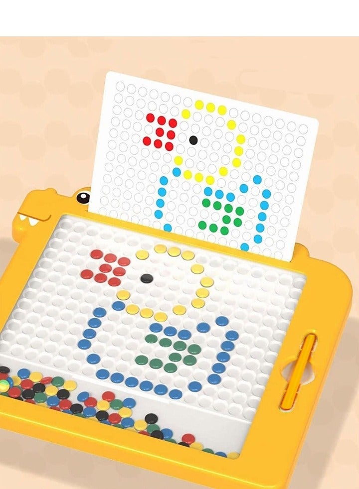 Educational Magnetic Doodle Board Drawing for Kids with Pen and Beads - Image 1