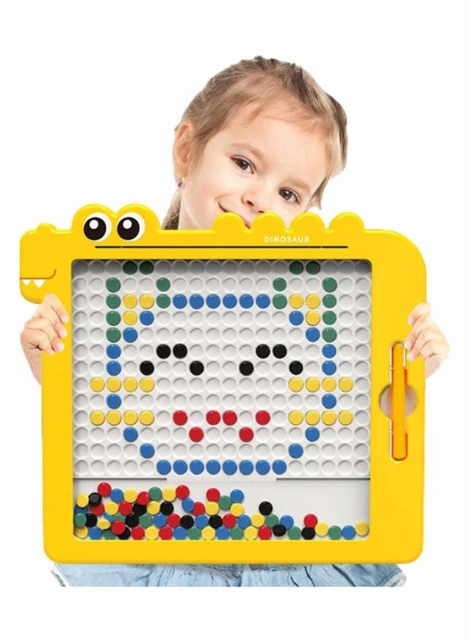 Educational Magnetic Doodle Board Drawing for Kids with Pen and Beads - Image 2